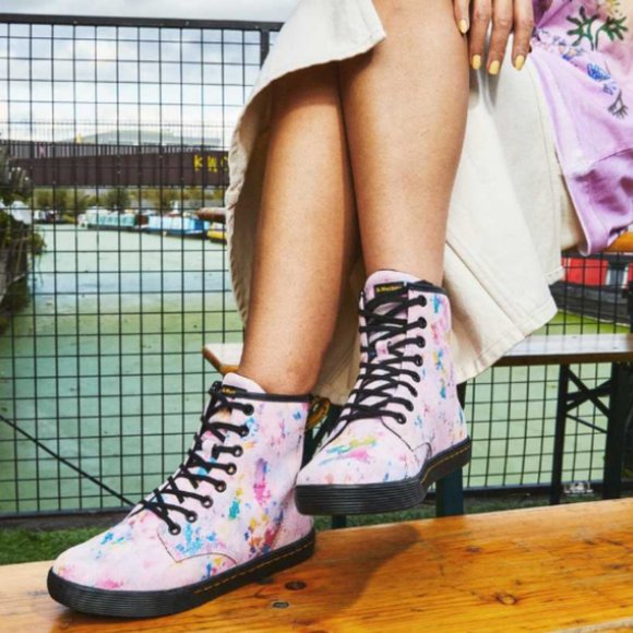 DR. MARTENS SHERIDAN WOMEN'S CONFETTI SUEDE CASUAL BOOTS MSRP$150 - Picture 5 of 11